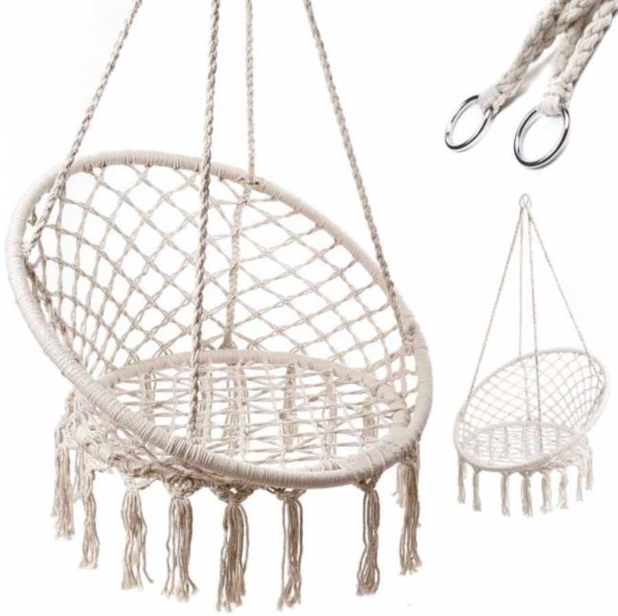 Storkbo-gunga 80 cm – hänggunga / hängstol för trädgård & balkong, upp till 150 kg